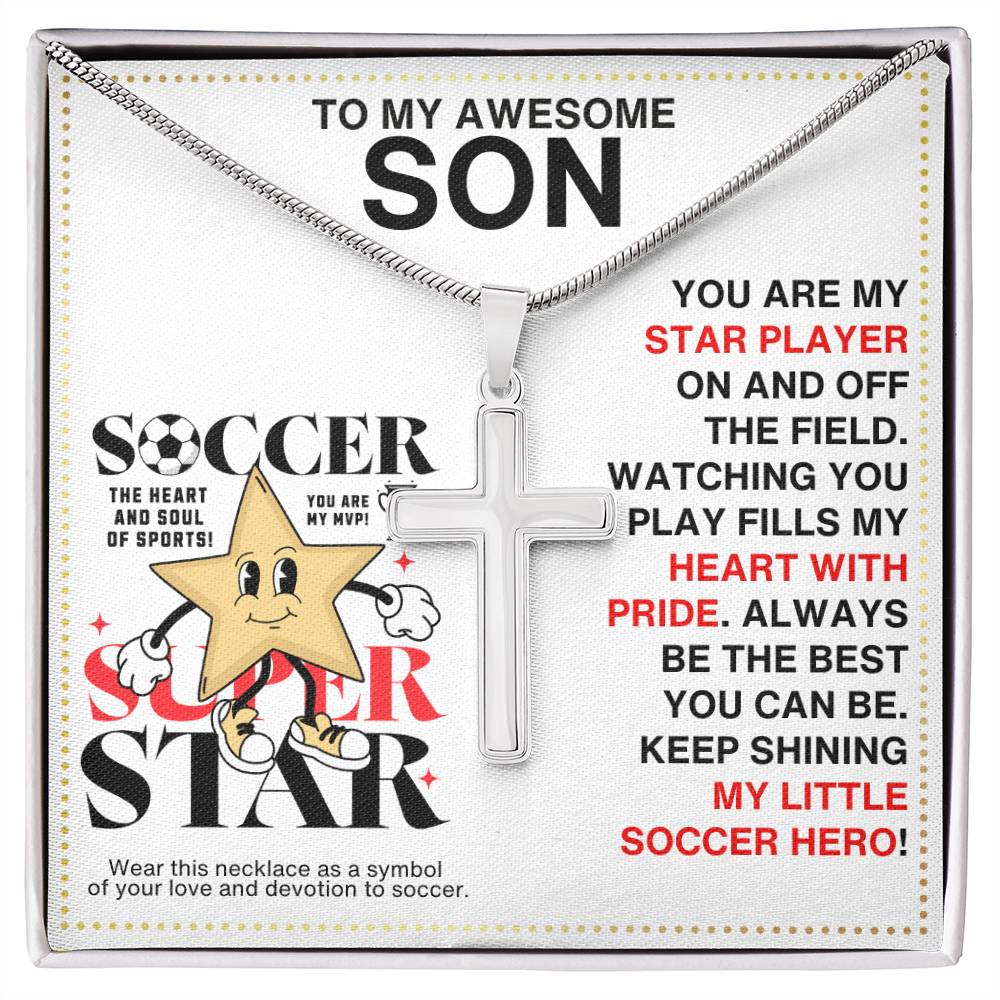 Soccer on sale cross necklace