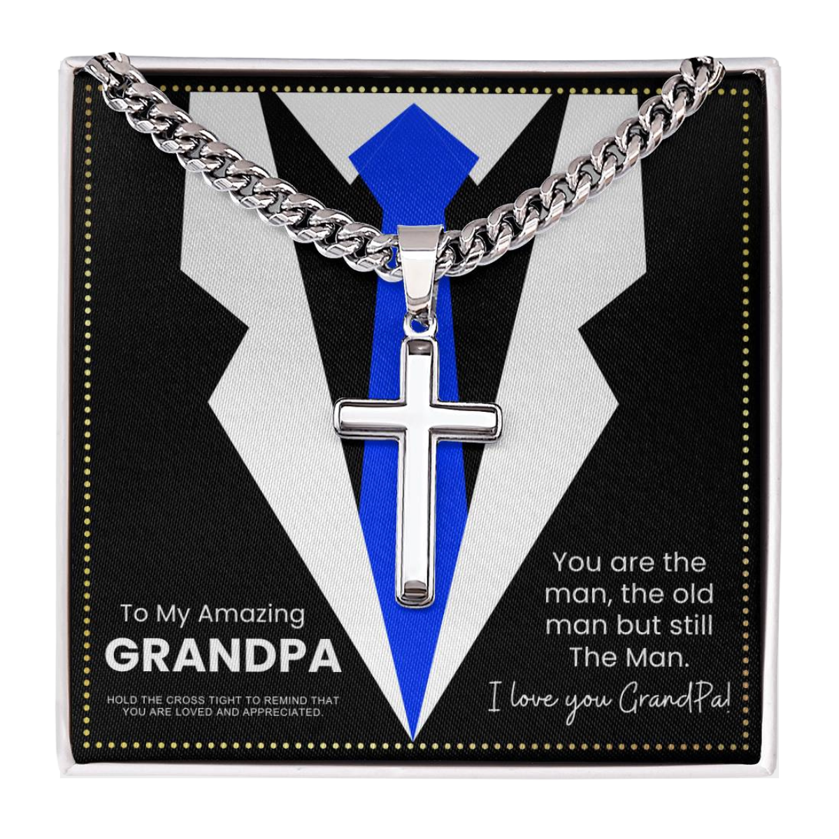 JGF Jewelry Gifts for Family Birthday Gifts For Papa From Granddaughter GrandKids Daughter