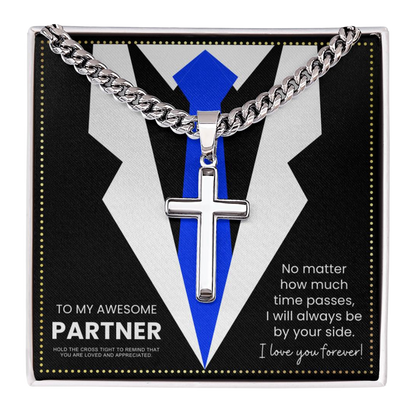 JGF Jewelry Gifts for Family  Business Partner Gifts For Him Cross Necklace