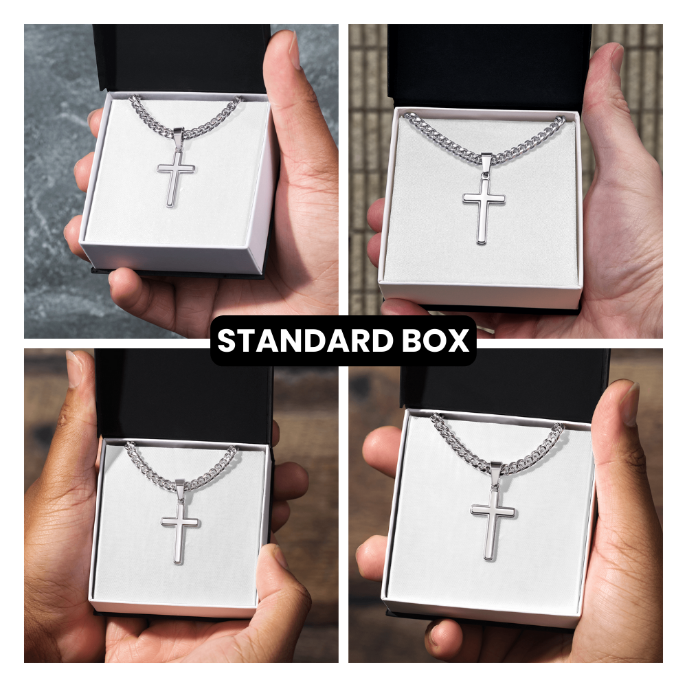 JGF Jewelry Gifts for Family To My Future Husband Cross Necklace For Men