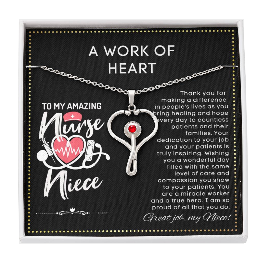 JGF Jewelry Gifts For Family Birthday Gifts For Niece Who's A Nurse Practitioner