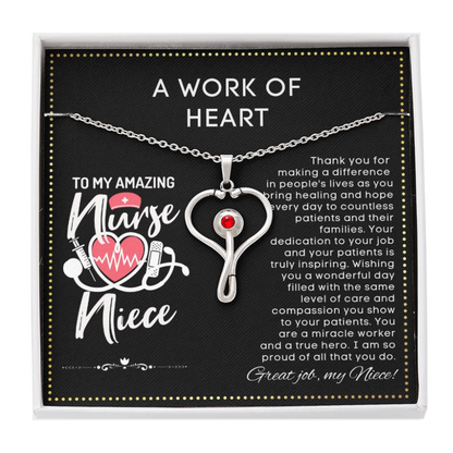 JGF Jewelry Gifts For Family Birthday Gifts For Niece Who's A Nurse Practitioner