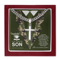 JGF Jewelry Gifts for Family Military Graduation Gifts for Son