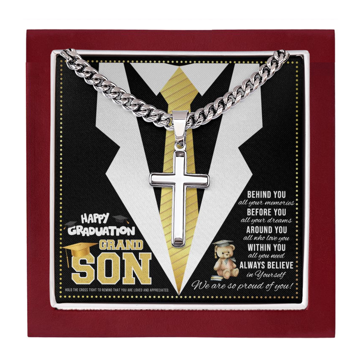 JGF Jewelry Gifts for Family High School Graduation Gifts For Your Grandson