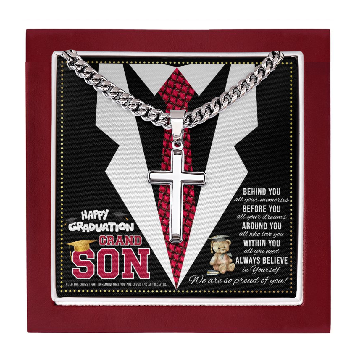 JGF Jewelry Gifts for Family High School Graduation Gifts For Grandson