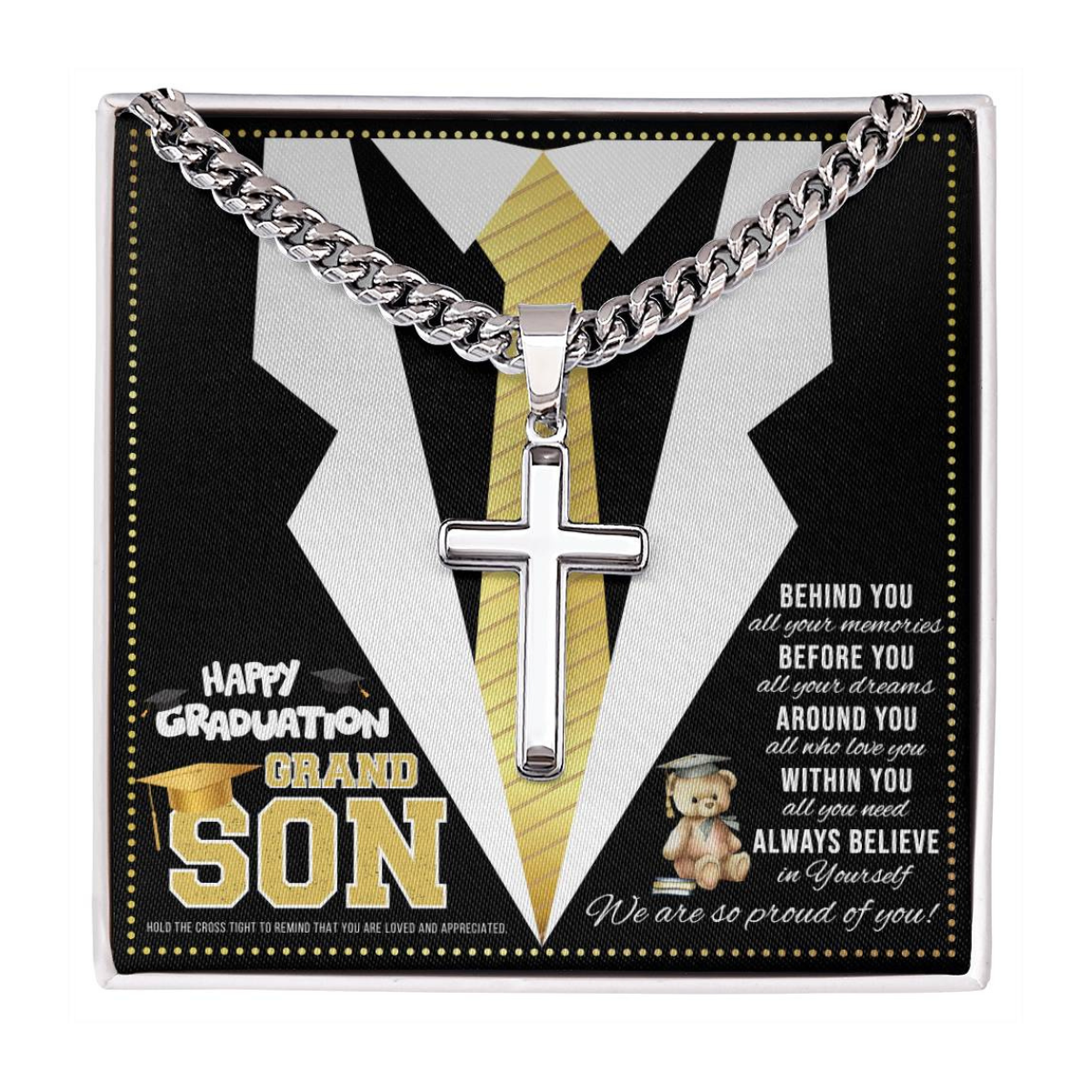 JGF Jewelry Gifts for Family High School Graduation Gifts For Your Grandson