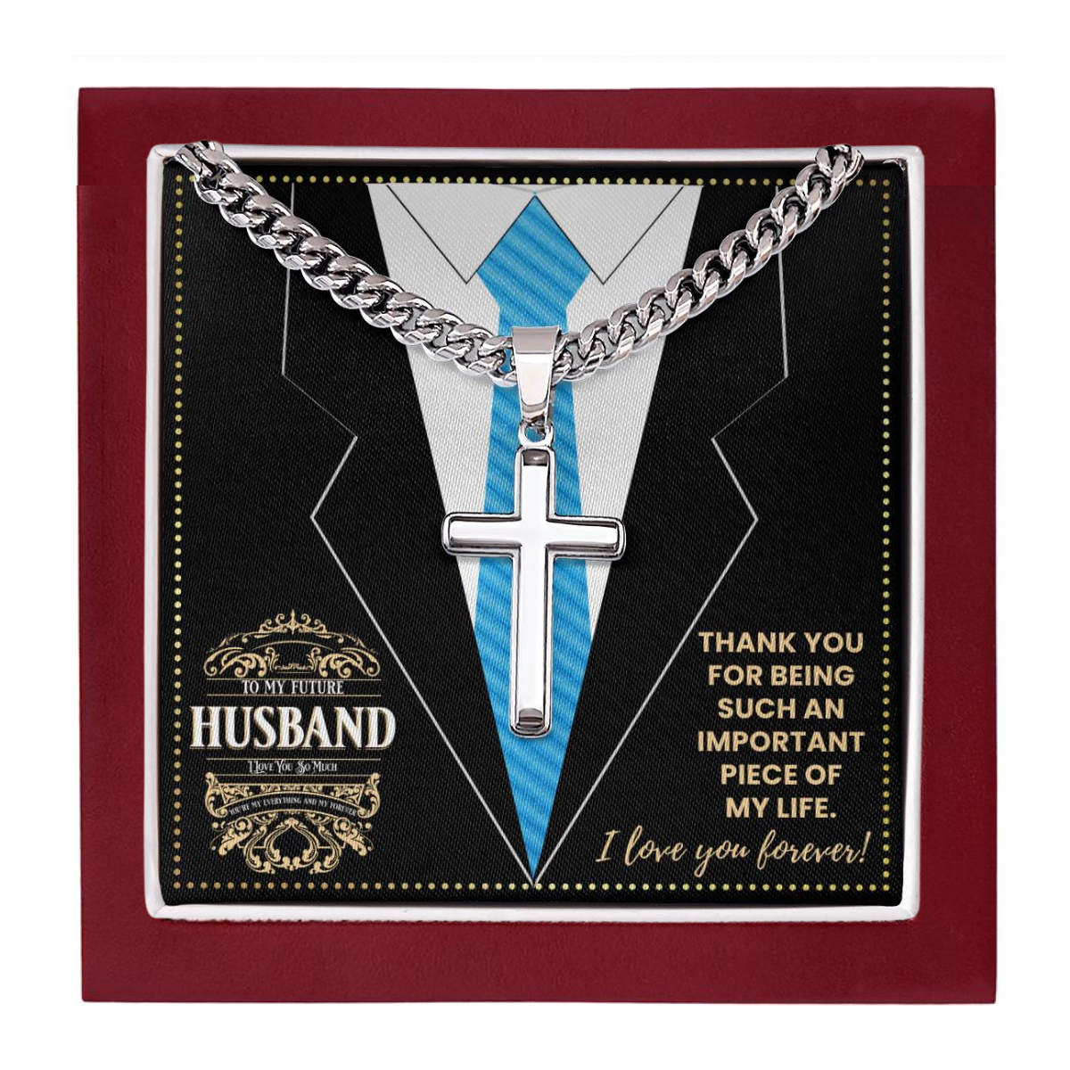 JGF Jewelry Gifts for Family To My Future Husband Necklace