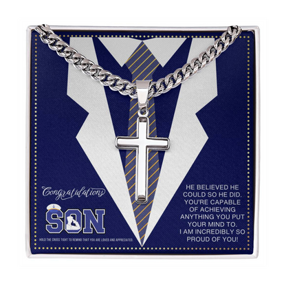 JGF Jewelry Gifts for Family Navy Military Gifts For Son