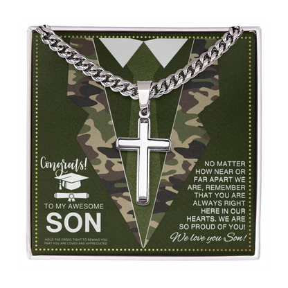 JGF Jewelry Gifts for Family Military Graduation Gifts for Him Son