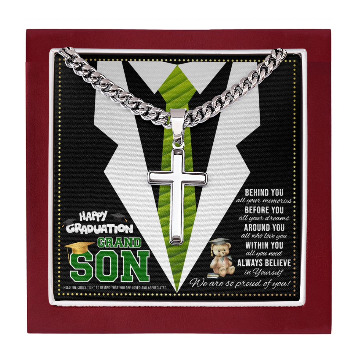 JGF Jewelry Gifts for Family 8th Grade Graduation Gifts For Grandson For Boys