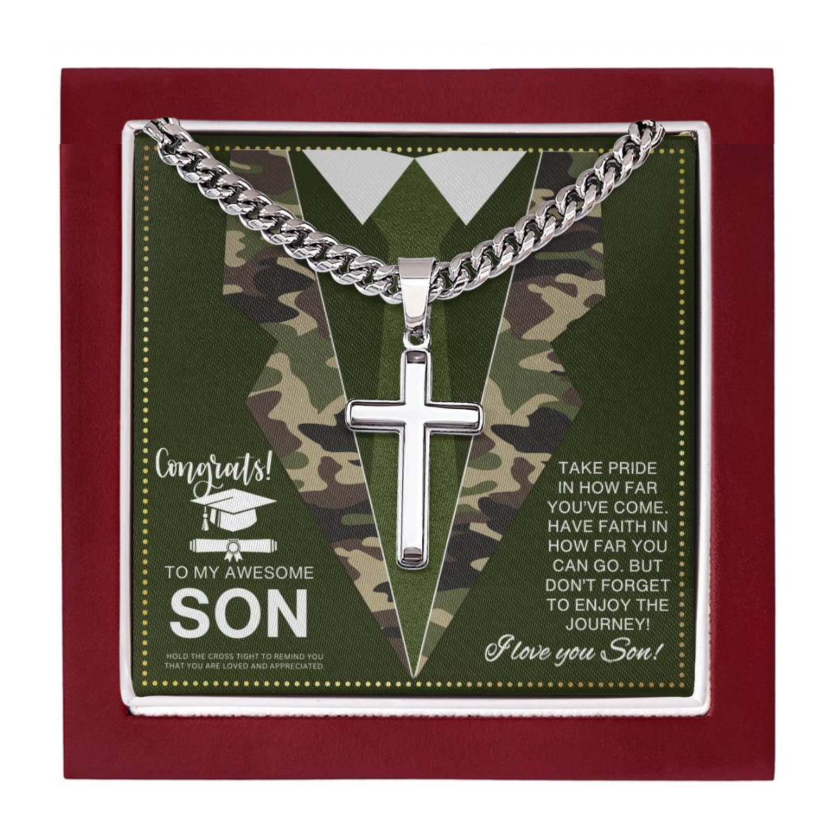 JGF Jewelry Gifts for Family Military Graduation Gifts for Him