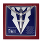 JGF Jewelry Gifts for Family Navy Military Gifts For Son