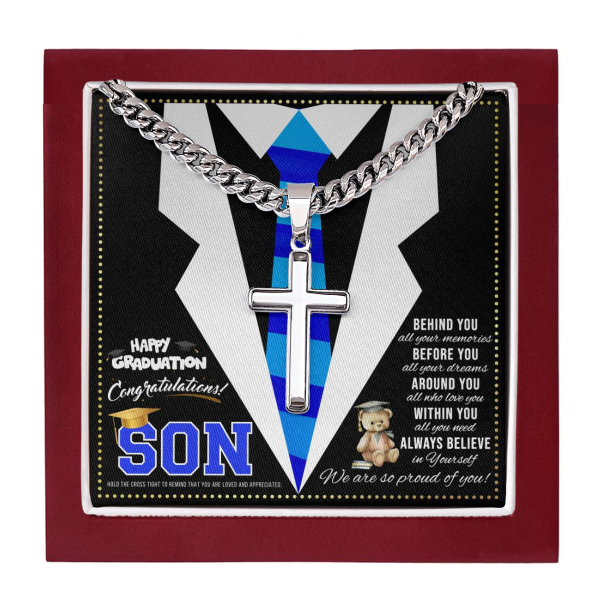 JGF Jewelry Gifts for Family Son Graduation Gift From Parents