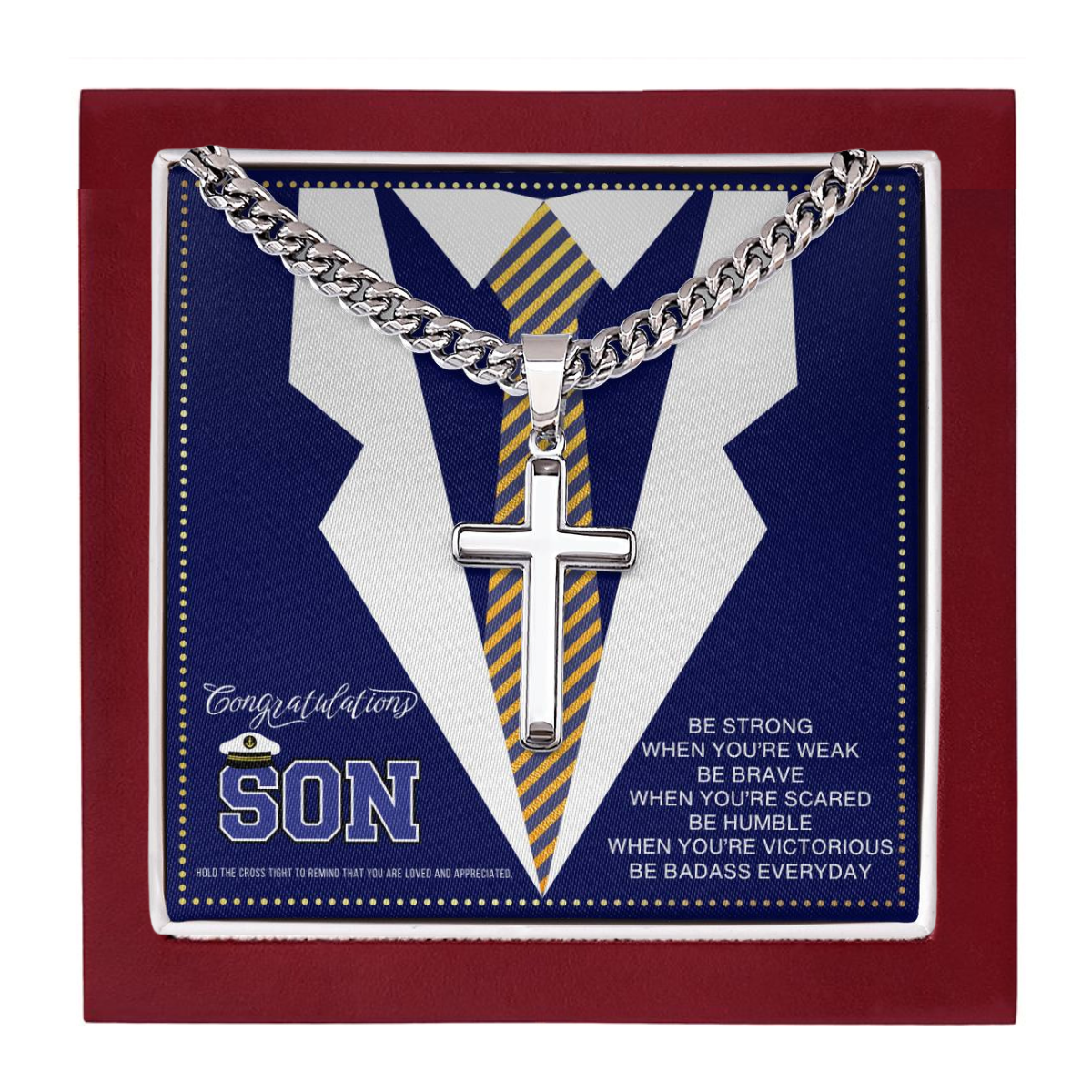 JGF Jewelry Gifts for Family US Navy Bootcamp Graduation Gifts