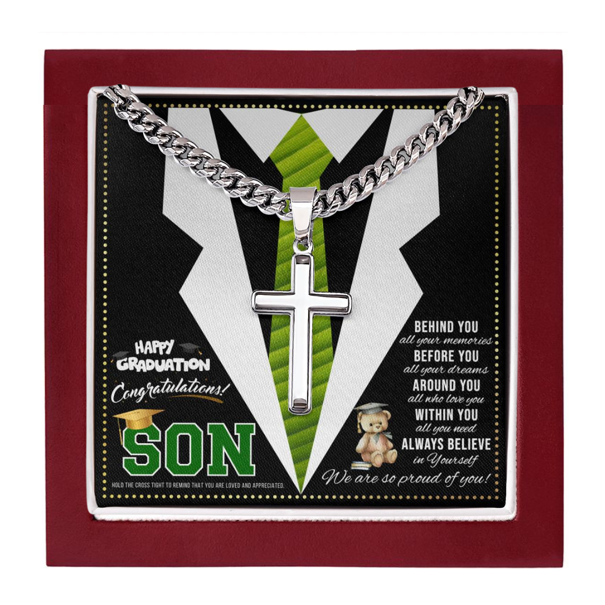 JGF Jewelry Gifts for Family Graduation Gifts For Boys 2024 Necklace