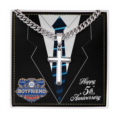 JGF Jewelry Gifts for Family 5 Year 5th Anniversary For Him Boyfriend