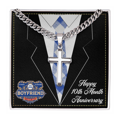 JGF Jewelry Gifts for Family 10 10th Ten Month Anniversary For Boyfriend