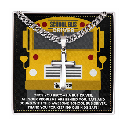 JGF Jewelry Gifts for Family School Bus Driver Appreciation Gifts For Men