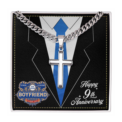 JGF Jewelry Gifts for Family 9 Year 9th Anniversary For Him Boyfriend