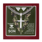 JGF Jewelry Gifts for Family Military Graduation Gifts for Him Son