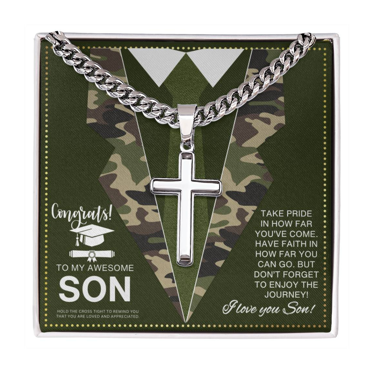 JGF Jewelry Gifts for Family Military Graduation Gifts for Him