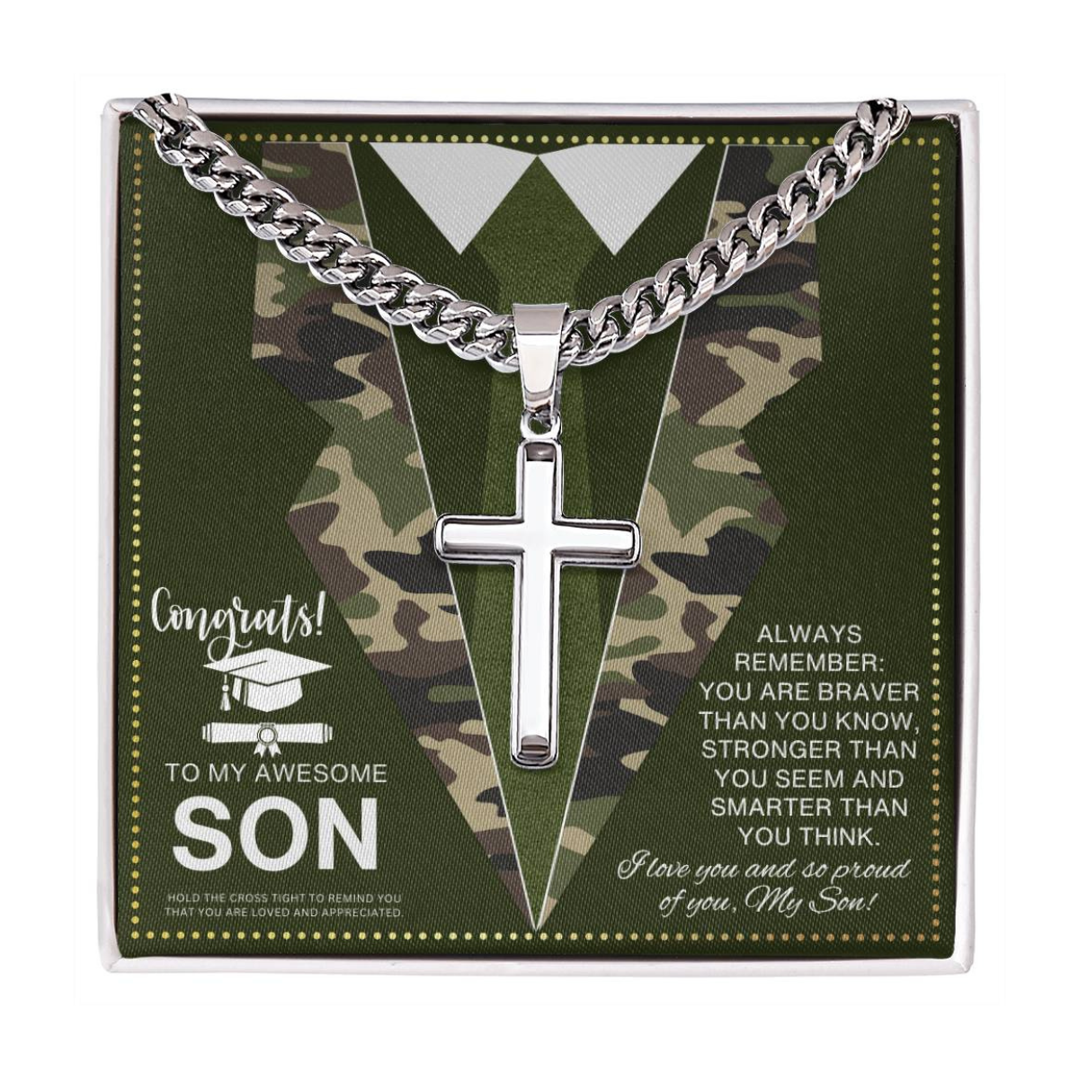 JGF Jewelry Gifts for Family Military Graduation Gifts for Men