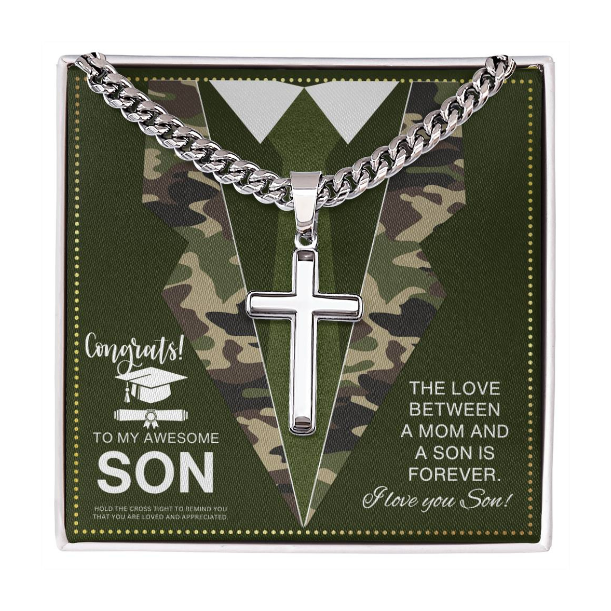 JGF Jewelry Gifts for Family Son Military Graduation Gifts for Men