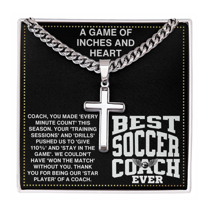 JGF Jewelry Gifts for Family Thank You Coach Card Soccer