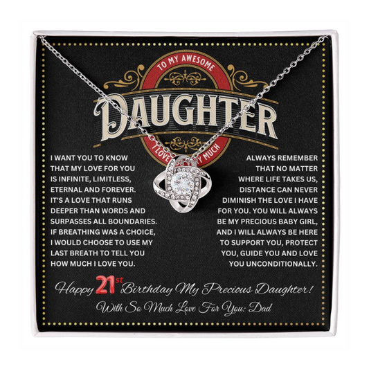 JGF Jewelry Gifts for Family Happy 21st Birthday Card For Daughter From Dad