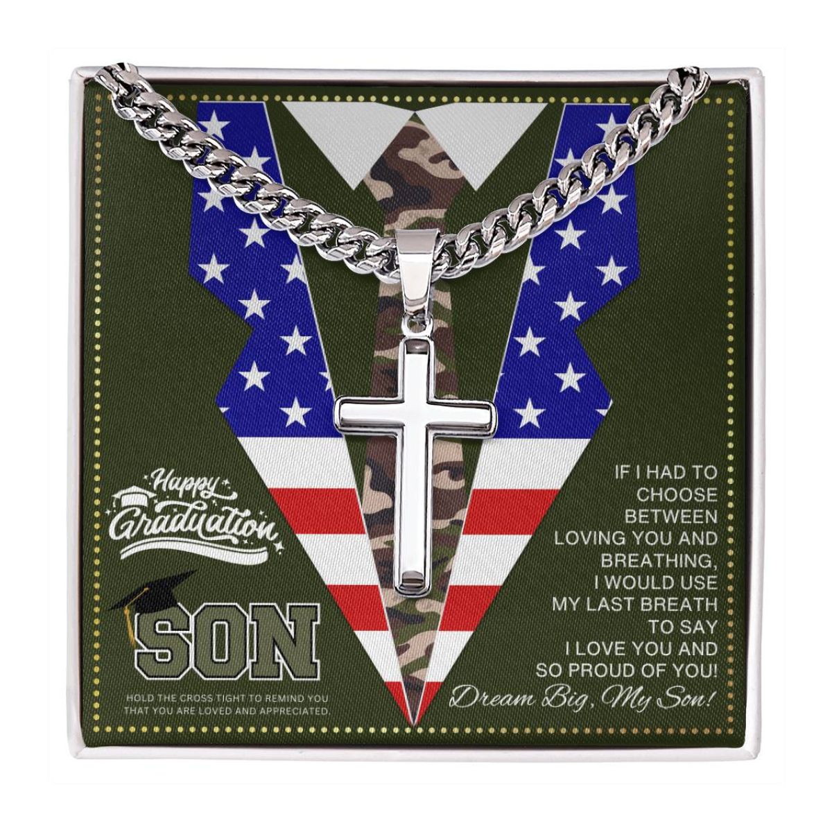 JGF Jewelry Gifts for Family Men Army Graduation Gifts For Him