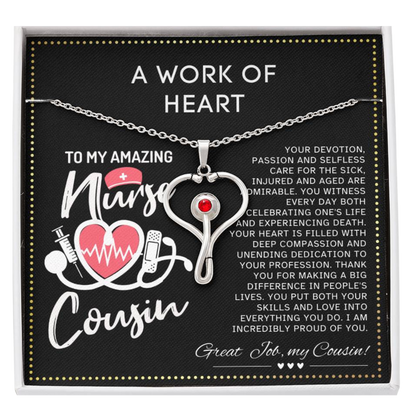 JGF Jewelry Gifts for Family My Cousin is a Nurse Practitioner My Favorite Nurse Calls Me Cousin