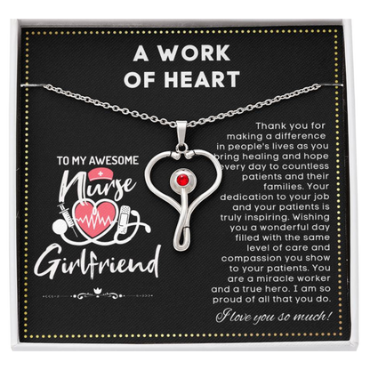 JGF Jewelry Gifts For Family My Girlfriend Is A Nurse Practitioner