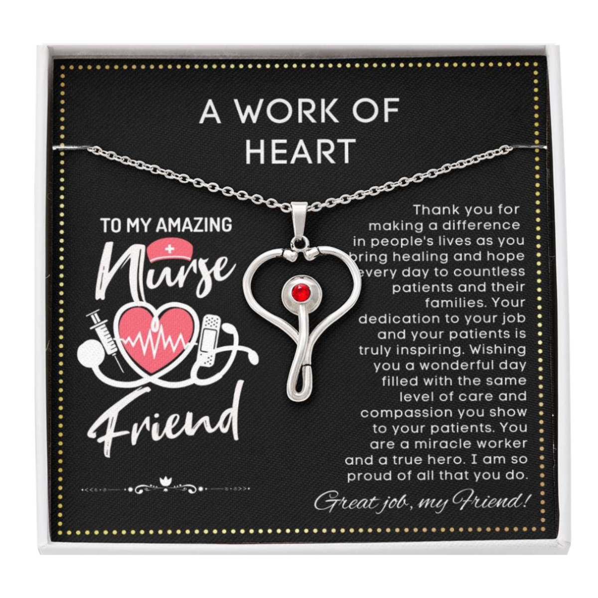 JGF Jewelry Gifts For Family Friend Nurse Practitioner Gifts For Women