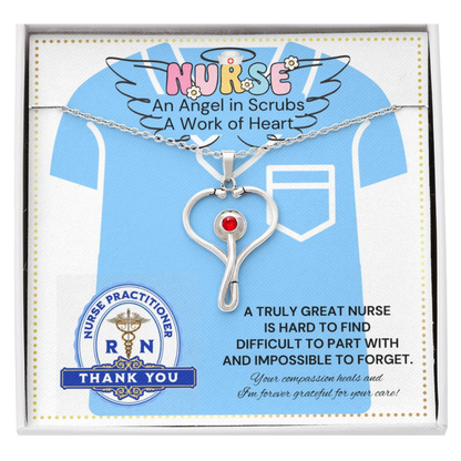 JGF Jewelry Gifts For Family Stethoscope Thank You Gift for Nurse Practitioner For Women