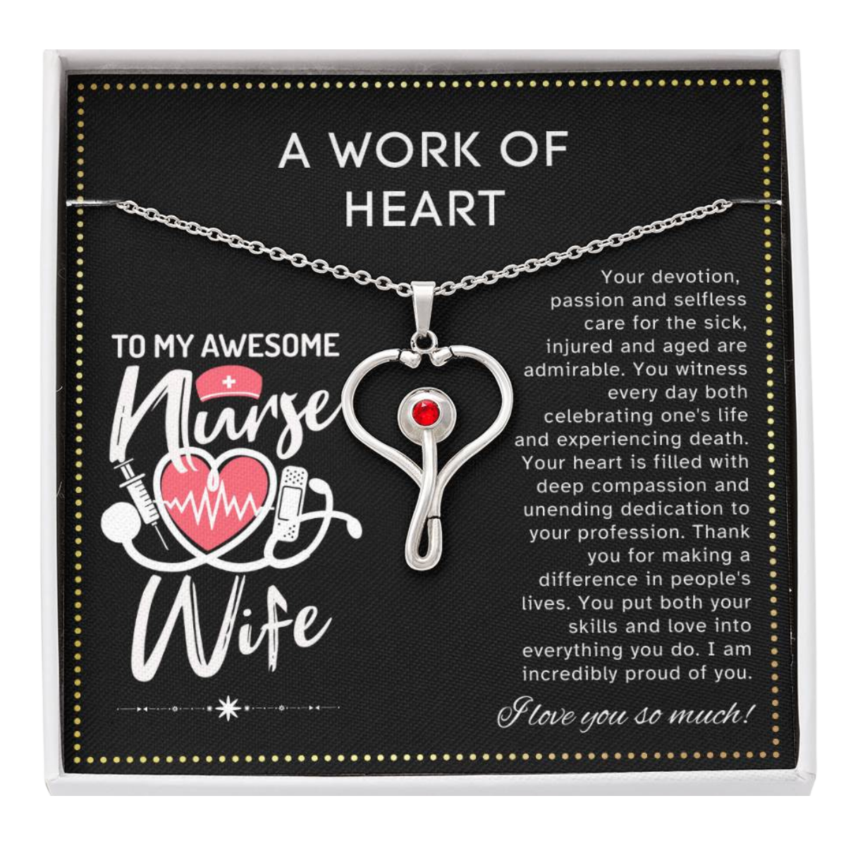 JGF Jewelry Gifts For Family Wife Nurse Practitioner Gifts For Women