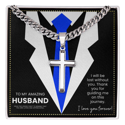 JGF Jewelry Gifts for Family  Cross Necklace To My Future Husband