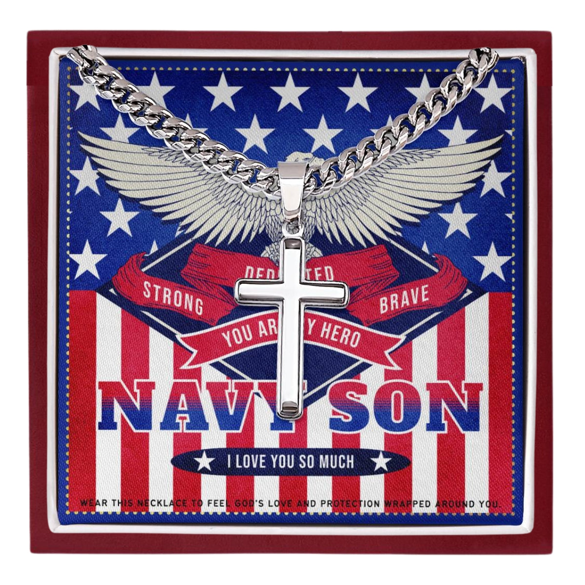 9 JGF Jewelry Gifts for Family My Son Is In The US Navy