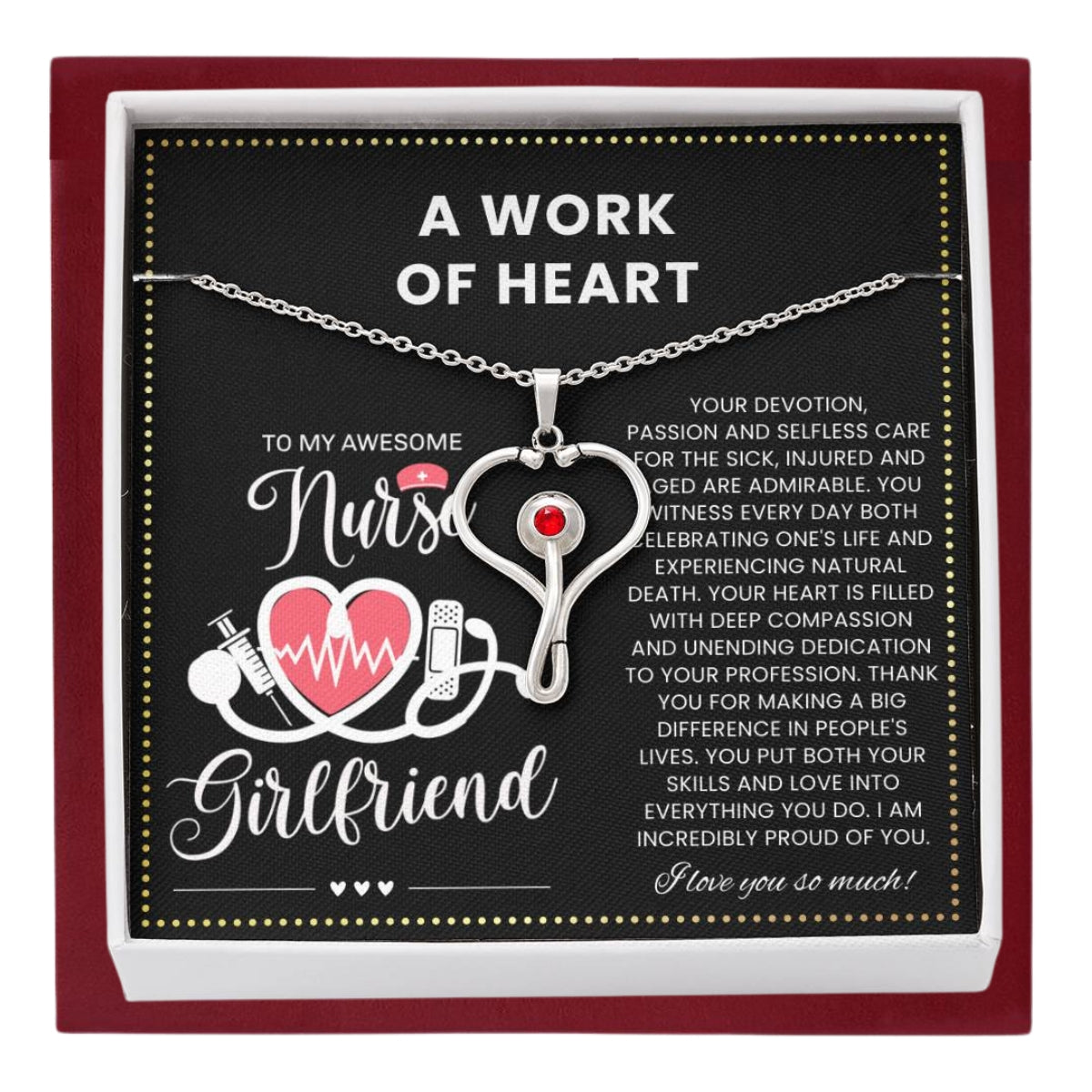 JGF Jewelry Gifts For Family - To My Awesome Nurse