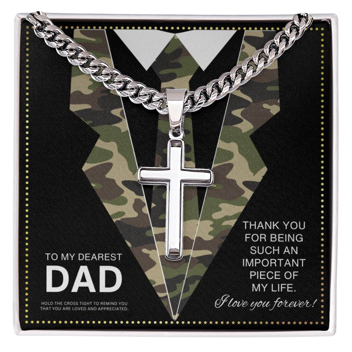 JGF Jewelry Gifts for Family Military Necklace For Men Army Necklace For Men Marine Corps Necklace