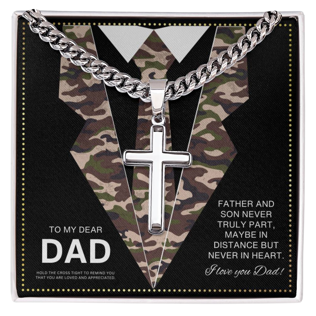 JGF Jewelry Gifts for Family Military Necklace For Men Marine Corps Necklace for Dad