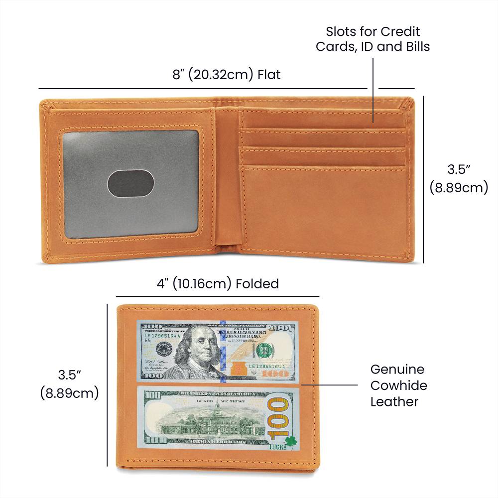 JGF Lucky Wallet For Men 100 Dollar Bill