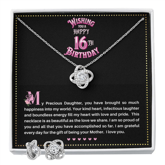 JGF Jewelry Gifts for Family | 16th Birthday Gifts For Girls Sweet 16 | Daughter Gift From Mom Necklace Sterling Silver