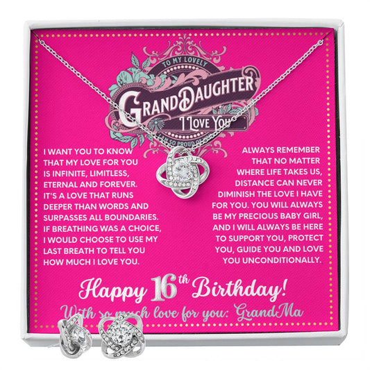 JGF Jewelry Gifts for Family Granddaughter Necklace From Grandma Happy 15th Birthday Card Gifts For Teen Girls