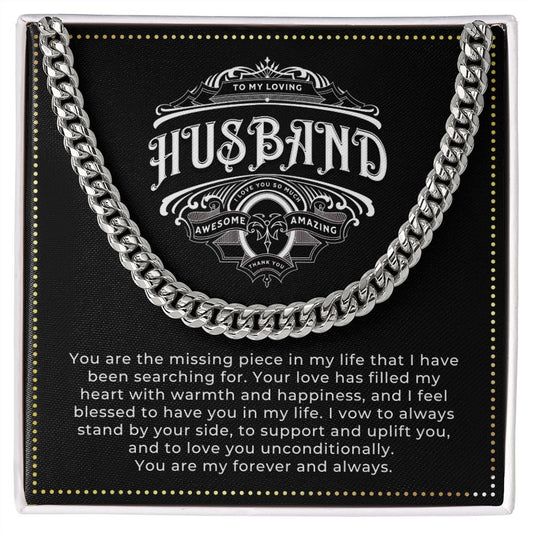 JGF Jewelry Gifts for Family | Birthday Cuban Chain Necklace Gifts For Husband From Wife