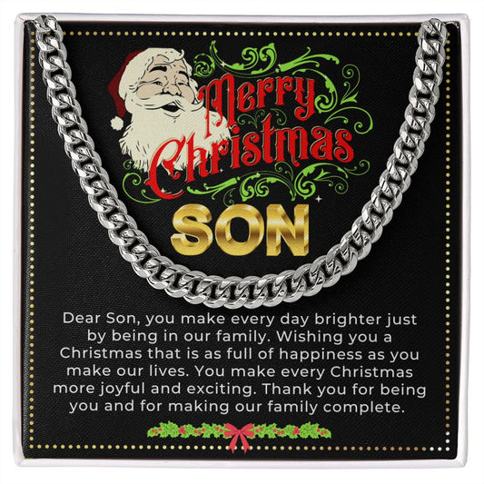 JGF Jewelry Gifts for Family | Gifts For Adult Son Who Has Everything | Son Necklace Christmas Gifts From Mom And Dad