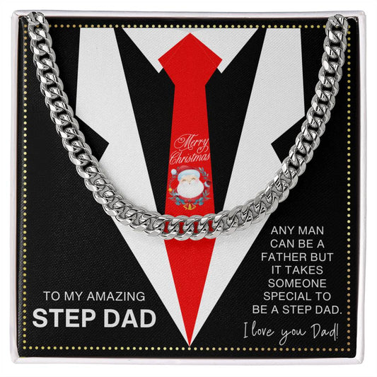 JGF Jewelry Gifts for Family Christmas Present For Dad From Step Son And Daughter