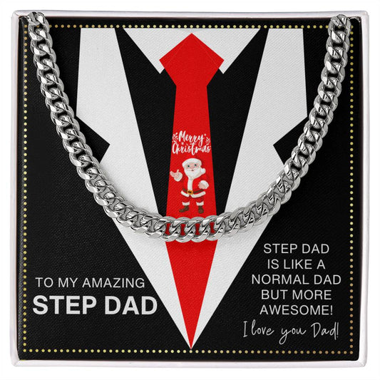 JGF Jewelry Gifts for Family Merry Christmas Presents For Step Dad From Step Son And Daughter