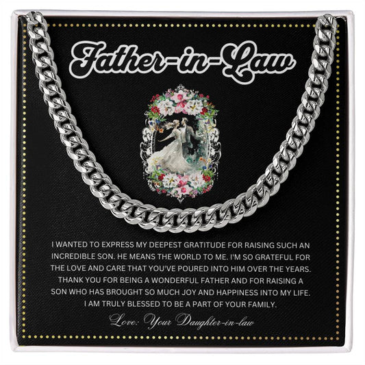 JGF Jewelry Gifts for Family | Father In Law Wedding Day Gift From Bride