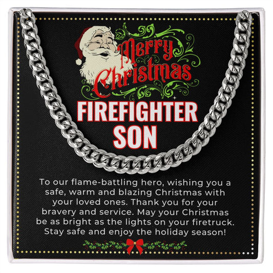 JGF Jewelry Gifts for Family | Firefighter Gifts For Son | Men Necklace Pendant Charm For Christmas