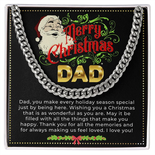 JGF Jewelry Gifts for Family | Merry Christmas Gifts For Dad Who Wants Nothing | I Love You Dad Gifts From Daughter